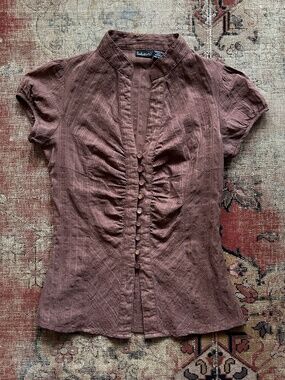 Vintage Y2K 100% Cotton Button Top